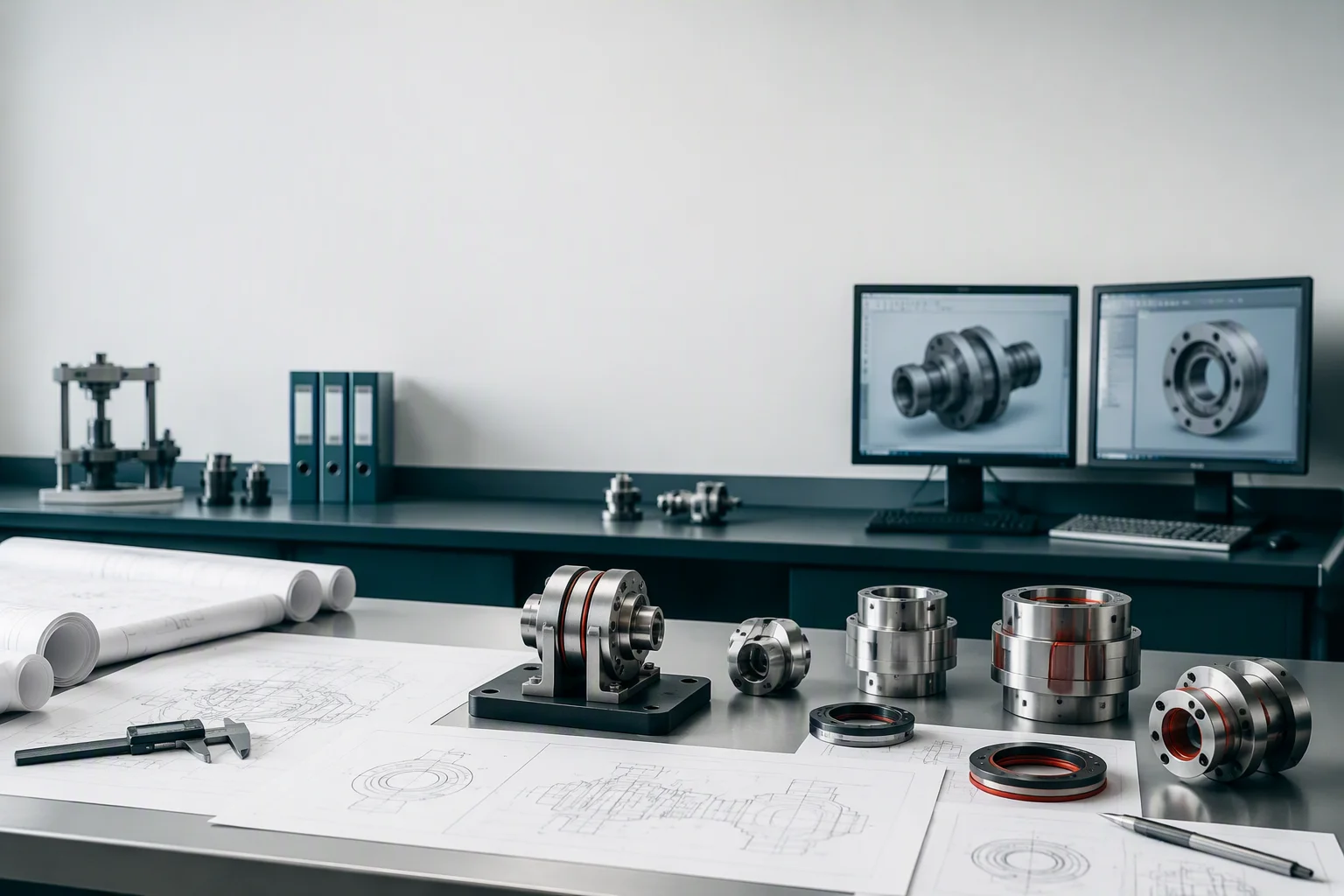 DryLink engineering workspace with loop diagrams and coupling prototypes