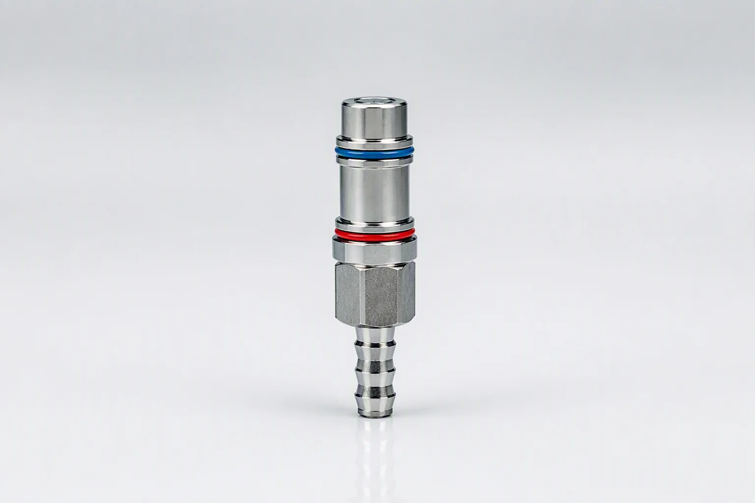 UQ04 hand-push quick disconnect set with red and blue seal rings