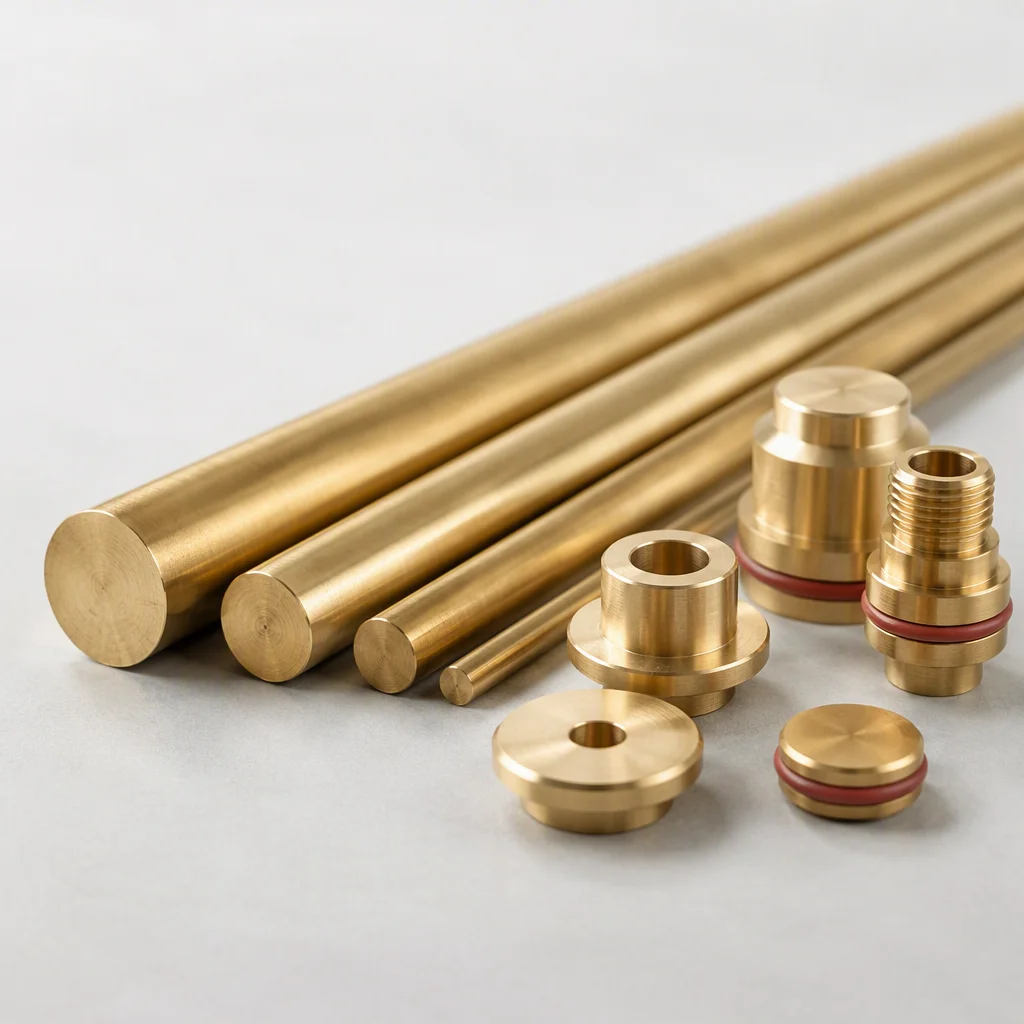 Brass manifold core with machined threaded ports