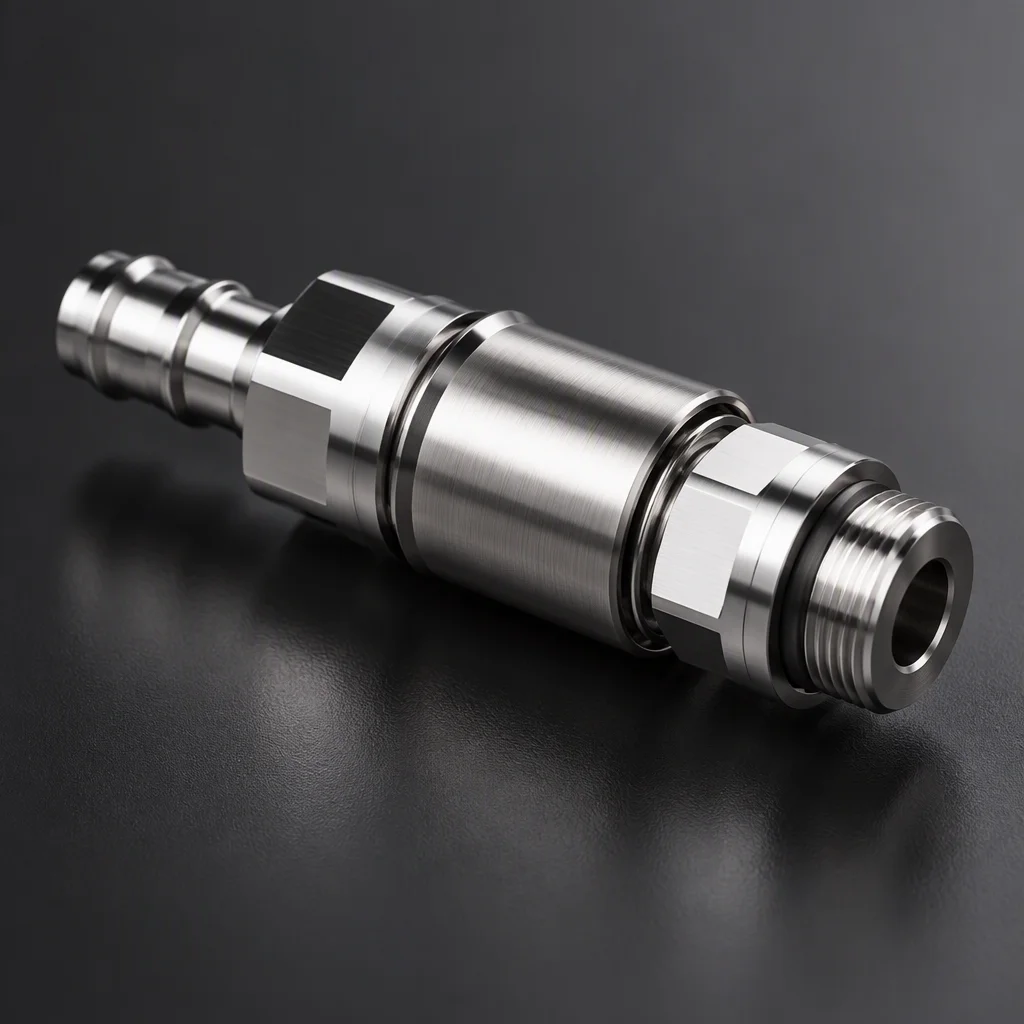 UQD02 coupling pair, 1/8 inch bore (generated image)
